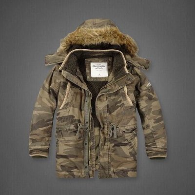 Куртка Abercrombie зима(мех) камуфляж