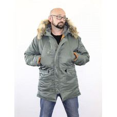 Куртка мужская HUSKY OLIVE\ORANGE